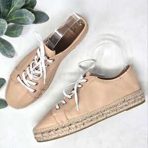 AQUATALIA Flyn Leather Water Resistant Espadrilles Sneakers Size 10 NWOT